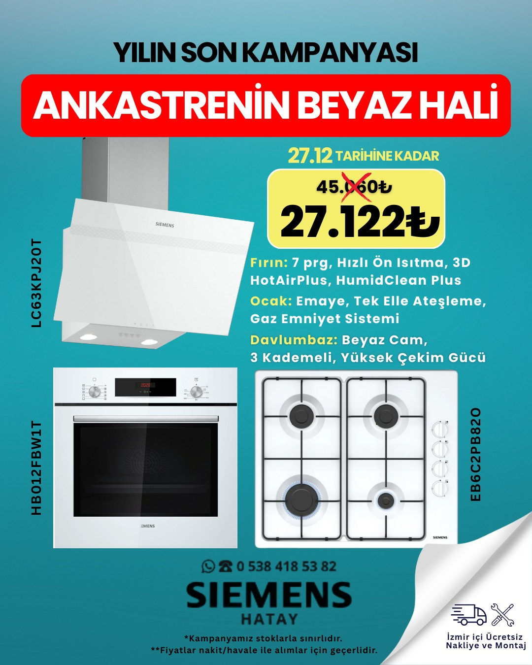 ANKASTRENİN BEYAZ HALİ ŞİMDİ ÖZEL FİYATIYLA!